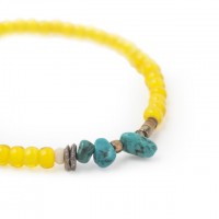 Sandinista - Catchy Beads Bracelet&Anklet-Yellow