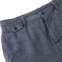 Sandinista - Linen Very Short Pants-Indigo