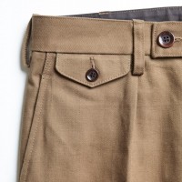 ACVM - SINGLE PLEATED COTTON ARMY TROUSERS